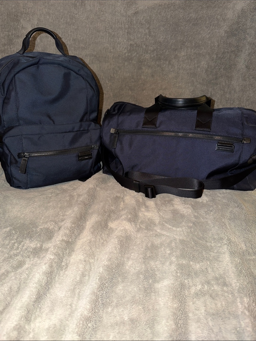 Michael Kors Navy blue nylon Backpack and Duffel bag